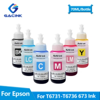 664 673 T673 Refill Dye Ink For Epson Eco Tank L805 L850 L810 L800 L1800 Printer Refillable Dye Ink