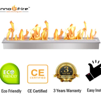 Inno living fire 36 inch outdoor stainless steel fireplace burner ethanol gel stove