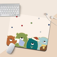 Cute Bear Mouse Pad Office Wrist Pad Soft Pad Study Desk Pad Computer Keyboard Desktop Pad
