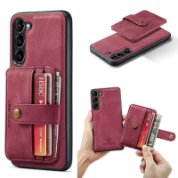 2 In 1 Detachable Magnetic Leather Case For Samsung Galaxy S23 S22 Ultra S21 S20 FE Note 20 10 9 8 Plus Wallet Cover Cards Pocke