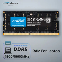 Crucial DDR5 4800 5600 MT/s MHz Memory 8GB 16GB 24GB 32GB 48GB Laptop RAM SO-DIMM Memory for LEGION Laptop Notebook Ultrabook