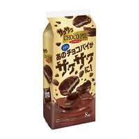 【江戶物語】 LOTTE 樂天 choco pie 脆脆可可派 8個入 濃厚巧克力 夾心派 蛋糕派 樂得 日本原裝進口