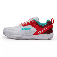 LI-NING Li-Ning Badminton Shoes Ultra Speed AYTT043-7 White/ Red/ Dk.Grey