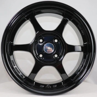 1PC 4 holes car rims 4x100 flow forming alloy wheels 15 16 17 inch 5x1143 alloy rim