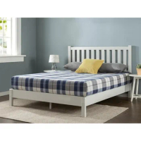 Queen White Double Bed Base Frame Day Bed Bases &amp; Frames Luxury Bedroom Set Furniture Home Bedframe King Size Twin