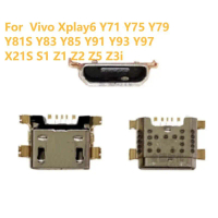 ขั้วต่อพอร์ตชาร์จแจ็ค Micro USB, 1 ชิ้น, สำหรับ Vivo Xplay6, Y71, Y75, Y79, Y81S, Y83, Y85, Y91, Y93