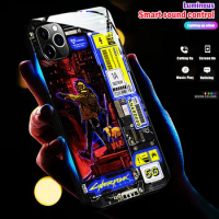 LED Call Light Flash Up Phone Case For Xiaomi Redmi Note 11 10 9 8 7 Pro Redmi K40 Game K30 K20 Pro Smart Control Luminous Cover