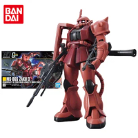 Bandai Gundam Model Kit Anime Figure HGUC 1/144 234 MS-06S ZAKU 2 Genuine Gunpla Model Anime Action Figure Toys for Children