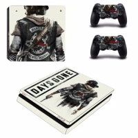 Games Days Gone PS4 Slim Skin Sticker For Sony PlayStation 4 Console and 2 Controllers PS4 Slim Skin Sticker Decal Vinyl