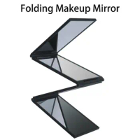 1pc Four Fold Mirror,Foldable Makeup Mirror,Handheld Desktop Portable Foldable Makeup Mirror,makeup Tools,Household Mirrors