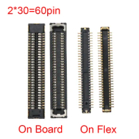 2Pcs 60 Pin LCD Screen Display Flex FPC Connector Plug On Board For Huawei P20Pro/Mate20 Pro/MATE 20 RS/Mate 20Pro/P20 Pro