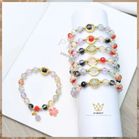 Gelang Kristal Fashion Wanita Korea Bunga Matahari Perhiasan Wanita Aster Kecil/Gelang Manik Kristal