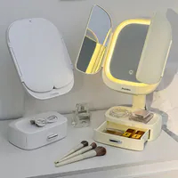 LED補光化妝鏡收納盒