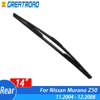 Wiper 14" Rear Wiper Blade For Nissan Murano Z50 11.2004 - 12.2008 Windshield Windscreen Tailgate Window