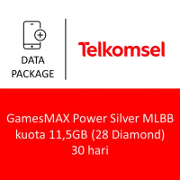 GamesMAX Power Silver MLBB kuota 11,5GB (28 Diamond) 30 hari