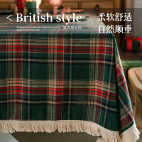 New Classic Red and Green Checkered American Retro Party Atmosphere Decorative Tablecloth Christmas 