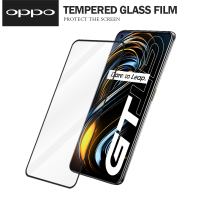 【超取免運】美特柏 OPPO Realme GT (5G) 彩色滿版全屏鋼化玻璃膜 全覆蓋鋼化膜 螢幕保護貼 防刮防爆