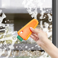 【Dagebeno荷生活】家用簡易型刮水板清潔刷 廚房浴室流理台洗臉盆刮水除霧刮刀(3入)