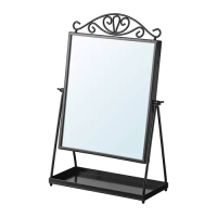 KARMSUND 桌鏡, 黑色, 27x43 公分