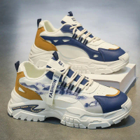 Authentic 2026 Spring New Student Fashion Breathable Dad Shoes Sports Casual Versatile Leather Work 