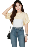 (COD) OH Fashion Sunny Tee Korean Crop Top (Bershka) #1136