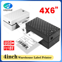 4 Inch Thermal Shipping Waybill Label Printer For Online Store To Print Labels And Barcode Bluetooth Sticker Printer Maker Stand