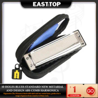 EASTTOP PRO20 10 Holes FRISSON Rock Perfect For a Range of Genres From Country to Blues Rock Harmonica Musical instruments