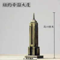 Wholesale High Quality Fashion Metal Model New York The Empire State Building Zinc Alloy Home Bar Decoration Business Gift