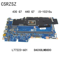 For HP Probook 430 G7 440 G7 with i5-10210u CPU Laptop motherboard DA0X8LMB8D0 L77223-601 L77223-001 Test good