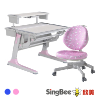 【SingBee 欣美】寬105cm 兒童桌椅組SBD-701&amp;90+126(書桌椅 兒童桌椅 兒童書桌椅)