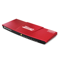 TESmart 4 Port KVM Switch Kit HDMI 4K60Hz with EDID L/R Output Support 4 PCs 1 Monitor 4x1 HDMI KVM Switcher