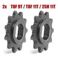 TDPRO 2Pcs T8F/25H 9T 11T 9 11 Tooth Sprocket 10MM For Razor EVO IZIP 500W 1000W Electric Scooter