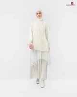 Elizabeth - Gamis Brokat Floral 0559-3442 Semua Ukuran Black