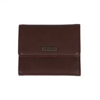 VOLCOM GLW MINITRIPI LEATHER WALLET BROWN Brown