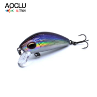 AOCLU-Mini Hard Sinking Wobbler Bait, Minnow Shad Crankbait, All Class Swimmer Fishing Lure, Fresh Salt Water Tackle, 45mm, 4.7g