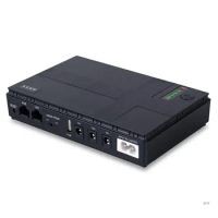 for DC 5V—12V Mini UPS Battery Backup Portable Uninterruptible Power Supply for Wifi, Router, Modem, Security Camera