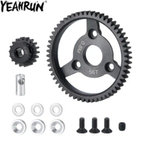 YEAHRUN Steel Spur Gear Transmission Gears 32P 18T 56T / 48P 86T for 1/10 Slash 2WD Rustler Stampede Upgrade Parts