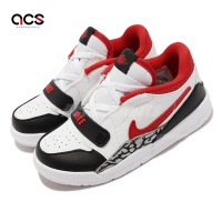 Nike 休閒鞋 Jordan Legacy 312 Low TD 童鞋 小童 白 紅 爆裂紋 經典 喬丹 CD9056-160