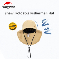 Naturehike Fashion Summer Shawl Folding Fisherman Hat Hiking Beach Ultralight Sunscreen Breathable Neck Cap Nature Hike