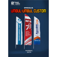 UMBUL UMBUL FULL PRINT CUSTOM BISA REQUEST GAMBAR UKURAN READY STOCK BEBAS SATUAN