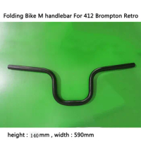 Folding Bike handlebar 590mm width 140mm height for Dahon 412 Bike M handlebar