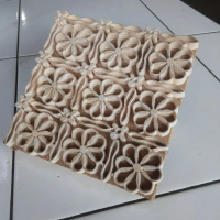 CANTING KAYU UNTUK BATIK CAP MOTIF BUNGA TRUNTUM PERSEGI STEMP BATIK