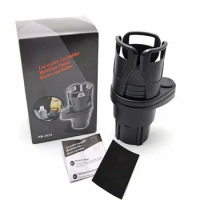Multi-functional Car Cup Bottle Holder Double Shelf Rotating Auto Drink Rack Stand Car Water Cup Holder