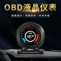 車載 HUD 抬頭顯示器 汽車通用OBD多功能液晶儀表平視顯示屏水溫時間 交換禮物全館免運