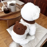 Teddy Clothing Coat Cotton Cartoon Dog Warm Clothes Down Pet For Puppy Small Cute Winter Bear Jacket