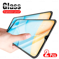 2Pcs Protector Tempered Glass On The For Oppo F9 F17 Pro Screen Protector For Oppo A9 2020 A 12 A 15 Phone Protection Cover Film