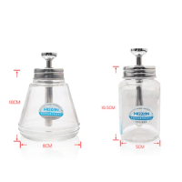 Portable Empty Glass Alcohol Liquid Bottle Dispenser Pump Bottle Glue Residue Remover PCB Cleaning Tool Glass Alcohol Pump