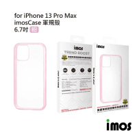 iMos iPhone 13 Pro Max 6.7吋 M系列 美國軍規認證雙料防震保護殼(粉色)