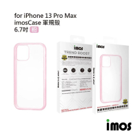 【iMos】iPhone 13 Pro Max 6.7吋 M系列 美國軍規認證雙料防震保護殼(粉色)