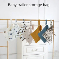 1Pc Multi functional mommy handbag, baby outdoor diaper storage bag, baby bottle cart, hanging bag